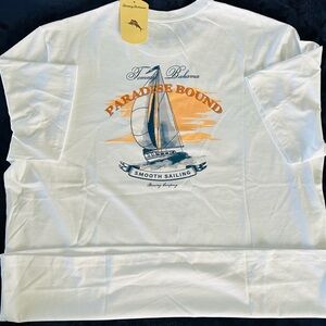 Tommy Bahama Men’s Paradise Bound Smooth Sailing Brewing Company XL White TShirt